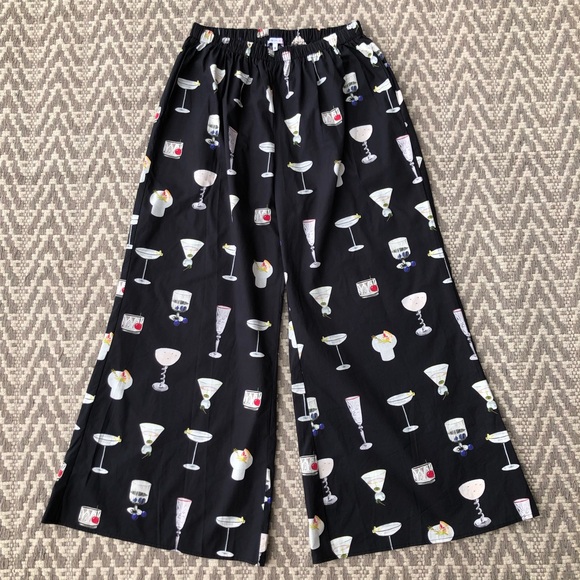 Lisa Says Gah Pants - Allina Liu Says Gah Cin Cin martini print pants size medium